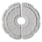 Ekena Millwork Flower Ceiling Medallion, Two Piece (Fits Canopies up to 3 5/8"), 18 1/2"OD x 3 5/8"ID x 7/8"P CM18FW2 - alternate 1